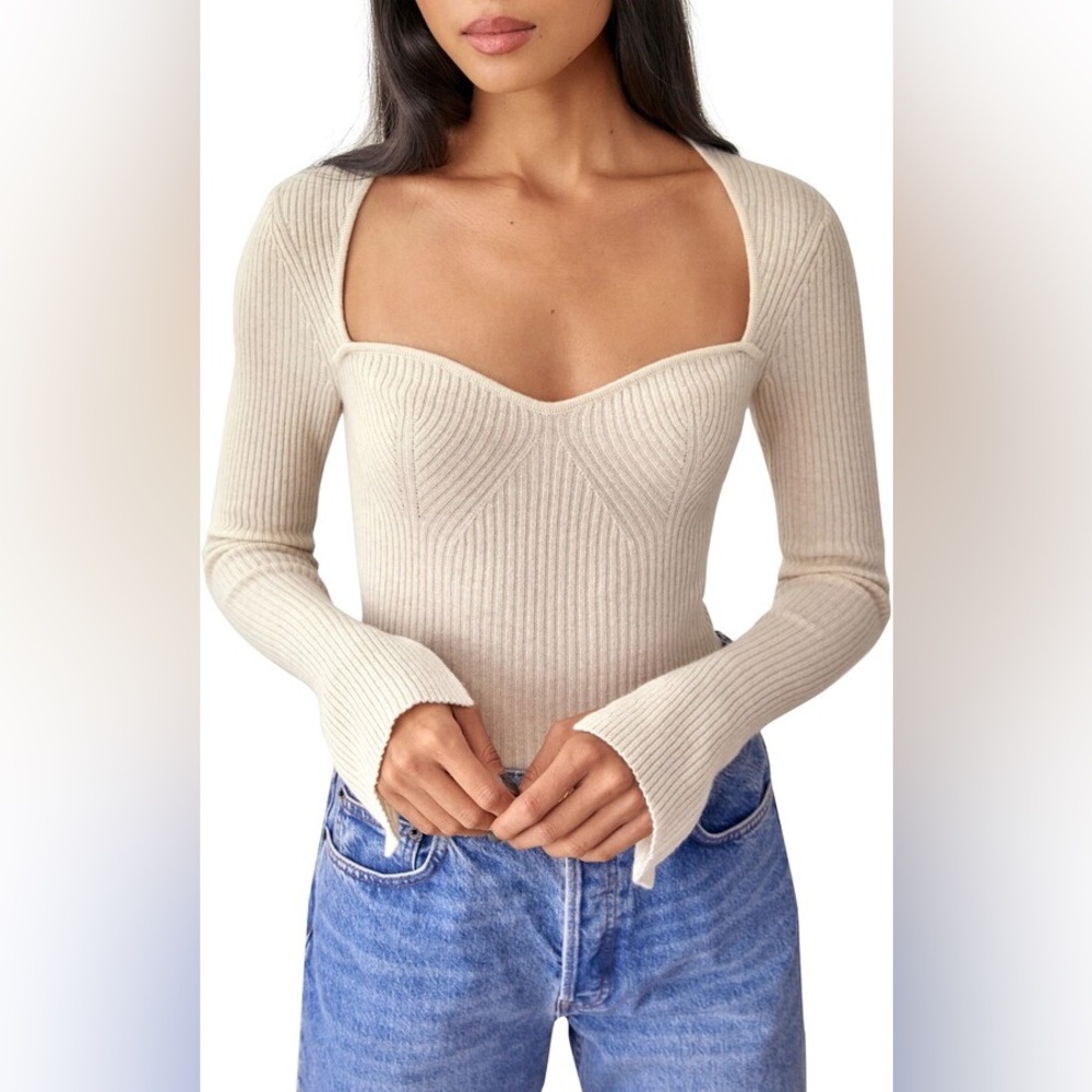 Reformation Glenna 100% cashmere sweater - Picture 2 of 4